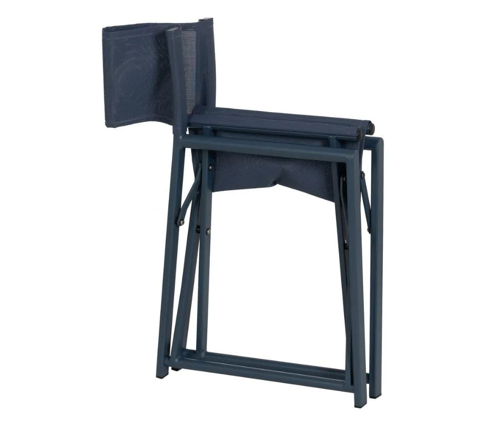 Sedia da Regista in Alluminio Blu L56 X P53 X H84 CM - 610330
