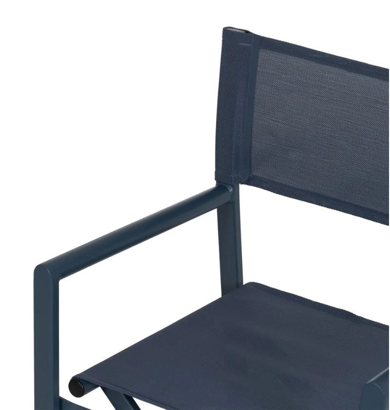 Sedia da Regista in Alluminio Blu L56 X P53 X H84 CM - 610330