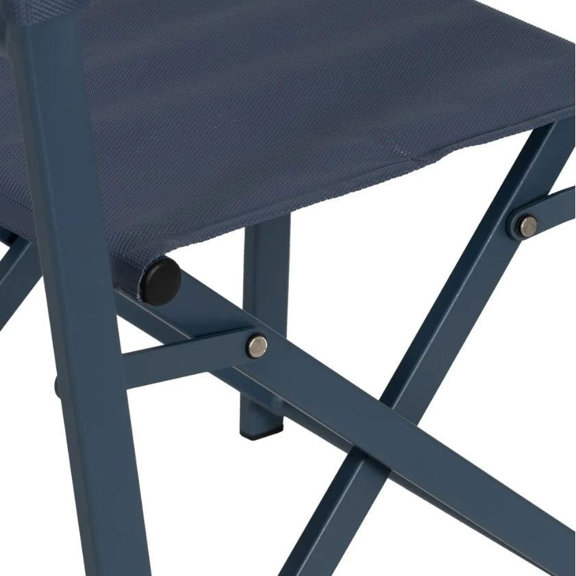 Sedia da Regista in Alluminio Blu L56 X P53 X H84 CM - 610330