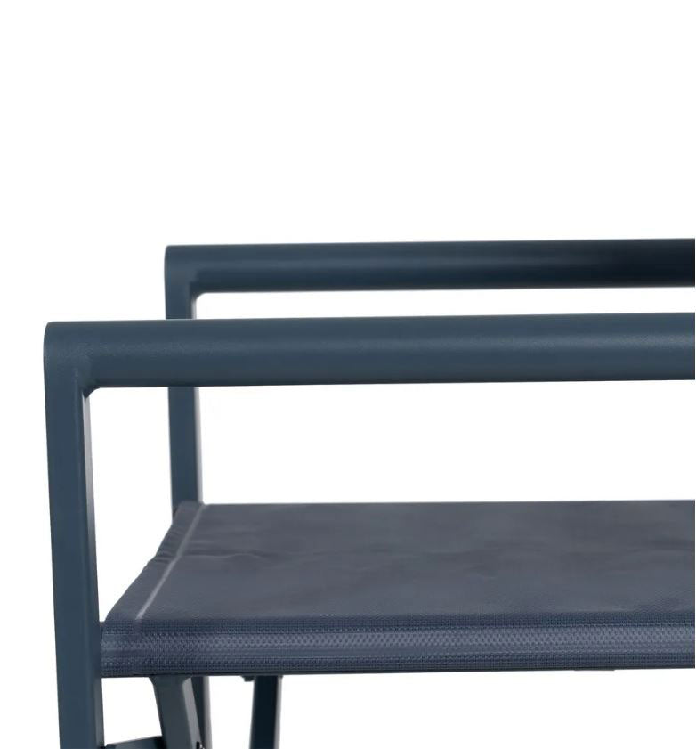 Sedia da Regista in Alluminio Blu L56 X P53 X H84 CM - 610330