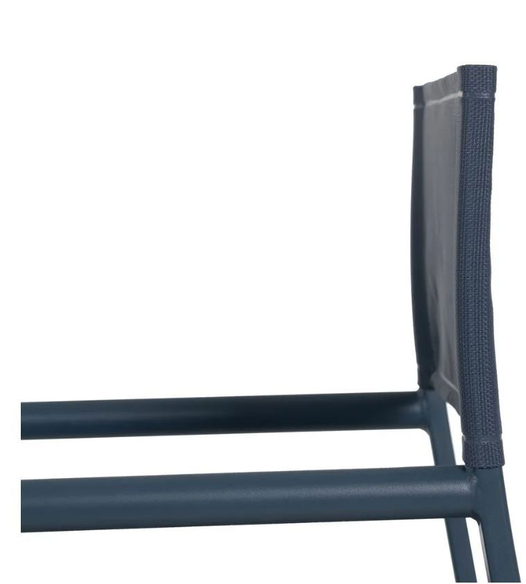 Sedia da Regista in Alluminio Blu L56 X P53 X H84 CM - 610330