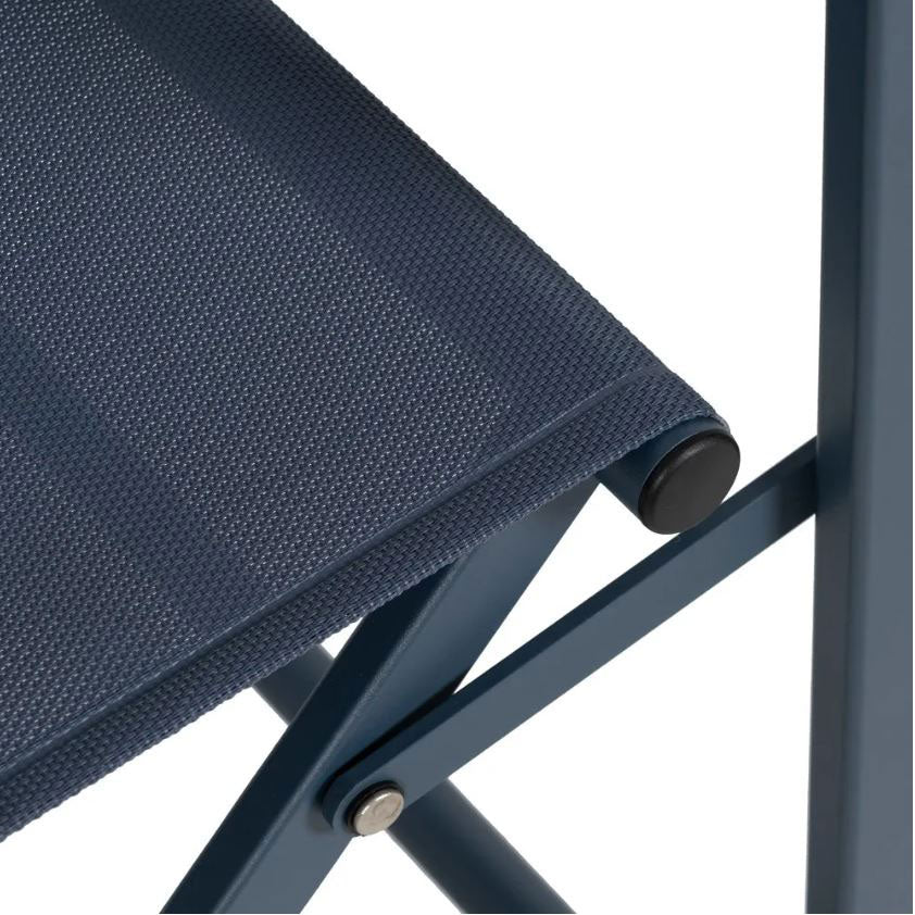 Sedia da Regista in Alluminio Blu L56 X P53 X H84 CM - 610330