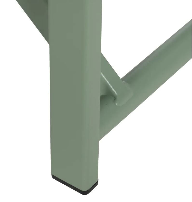 Sedia da Regista in Alluminio Verde Salvia L56 X P53 X H84 CM - 610329