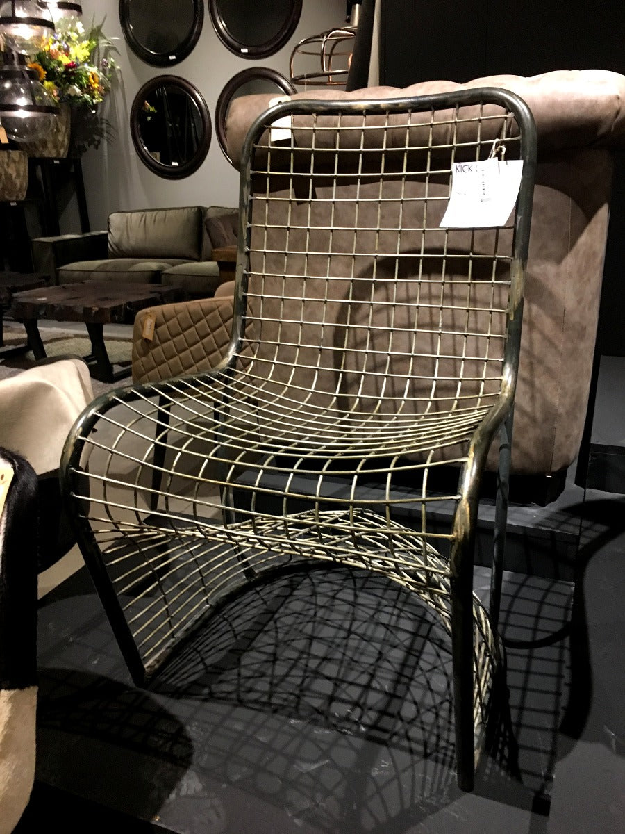 Kick grey metal chair fautieul - 679931