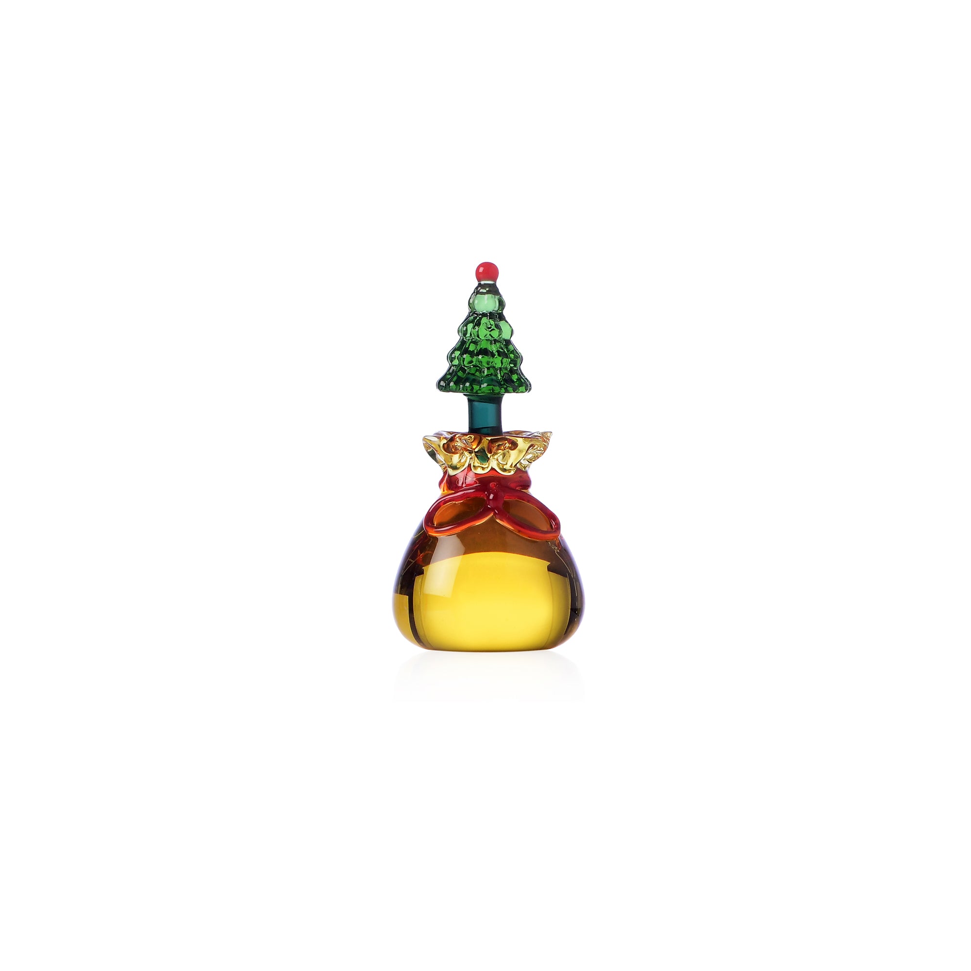 Segnaposto Albero di Natale con Sacco Giallo in vetro Christmas Tales Ichendorf Milano