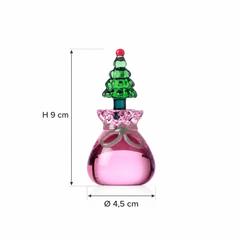 Segnaposto Albero di Natale con Sacco Rosa Christmas Tales Ichendorf Milano in vetro