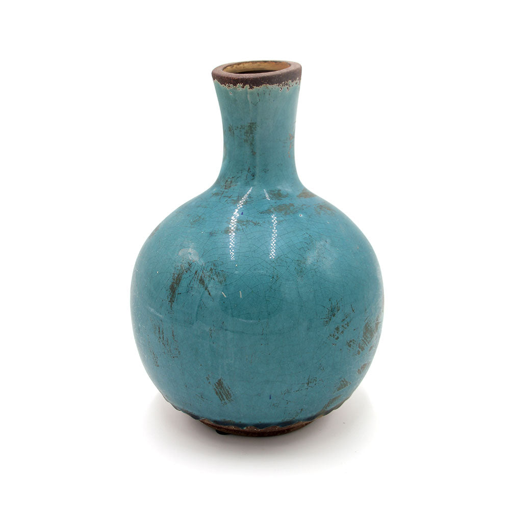 Vaso Ball Blu H24 | Vasi in ceramica colorata fatti a mano design Serax - B3521007-B