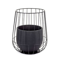 Serax - Vaso In Cesto di Ferro Nero H45 X D37 Cm - B7217052
