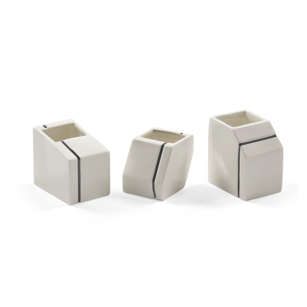 Vaso Mini Ass/3 Silos Bianco – Plan C x Serax in Ceramica