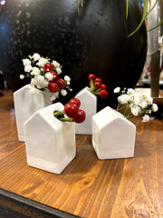 Set 4 vasi monofiore a forma di casetta - 4912928
