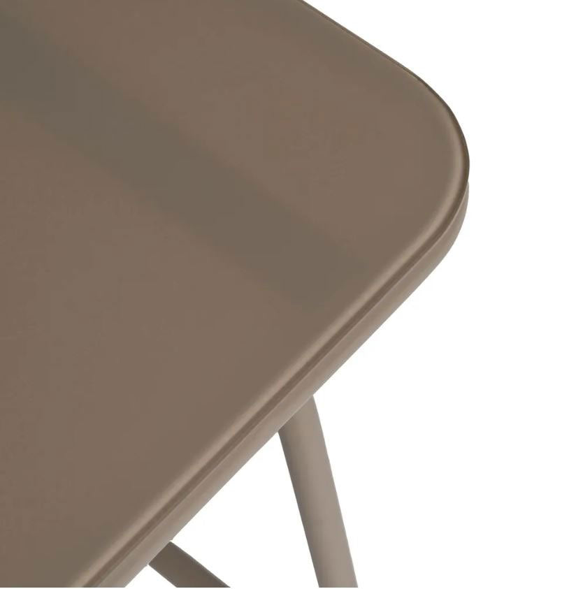 Ixia - Set Da Giardino in Acciaio Grigio 4 Pezzi - Divano 2 Poltrone Tavolino con Vetro Temperato - 614443