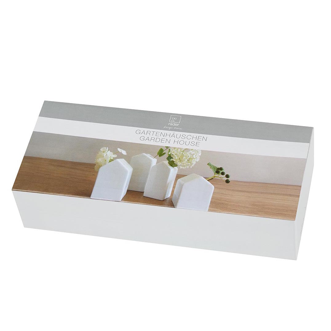 Set 4 vasi monofiore a forma di casetta - 4912928