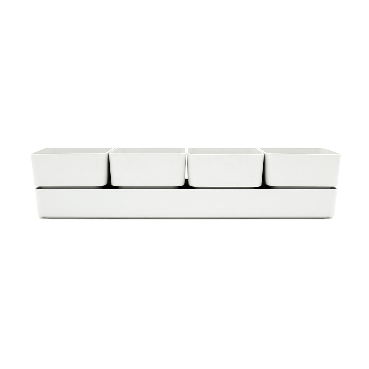 Set cassetta sierra Bianco 38 | Vasi di design in plastica colorata TERAPLAST - 08769038-311