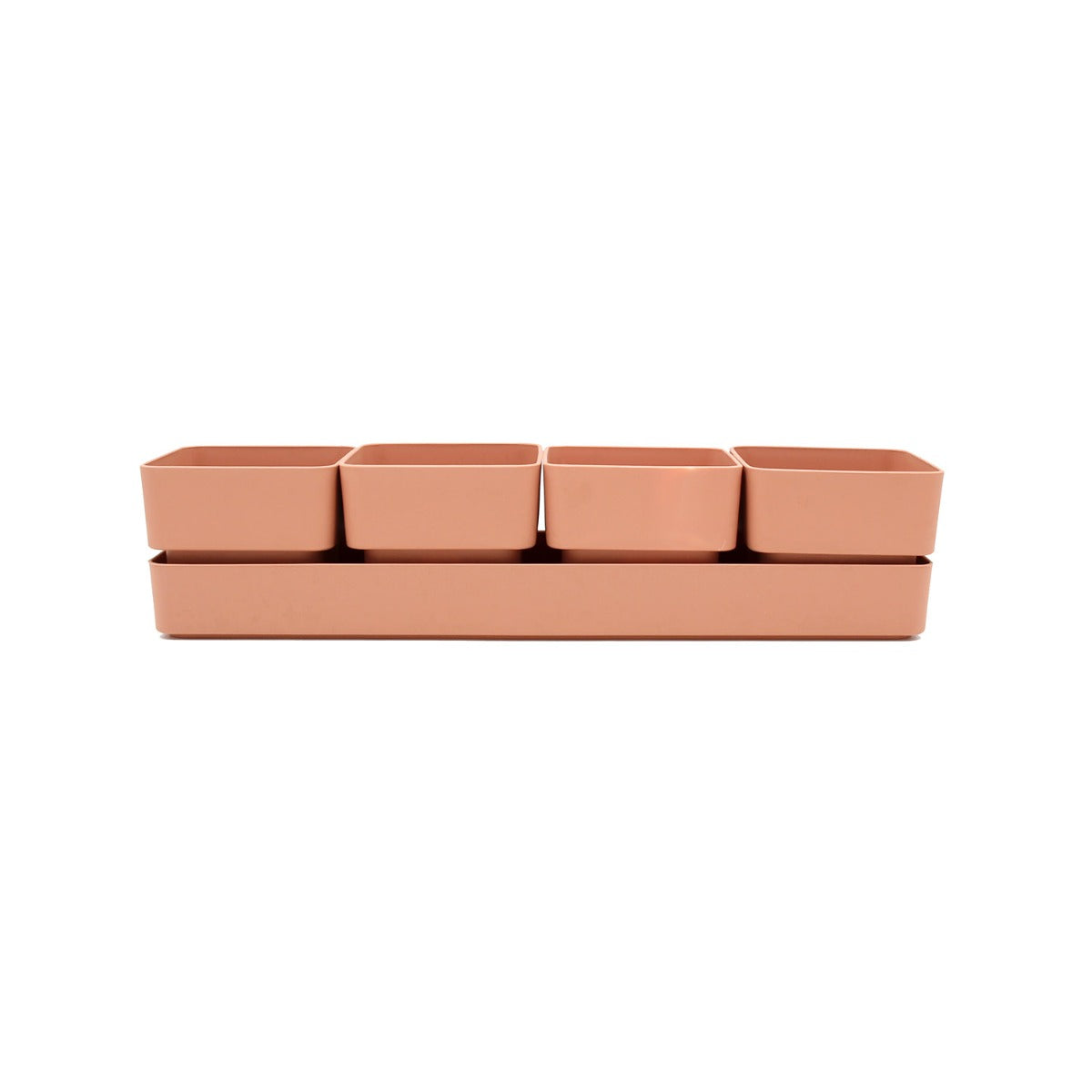 Set cassetta sierra Rosa 38 | Vasi di design in plastica colorata TERAPLAST - 08769038-312