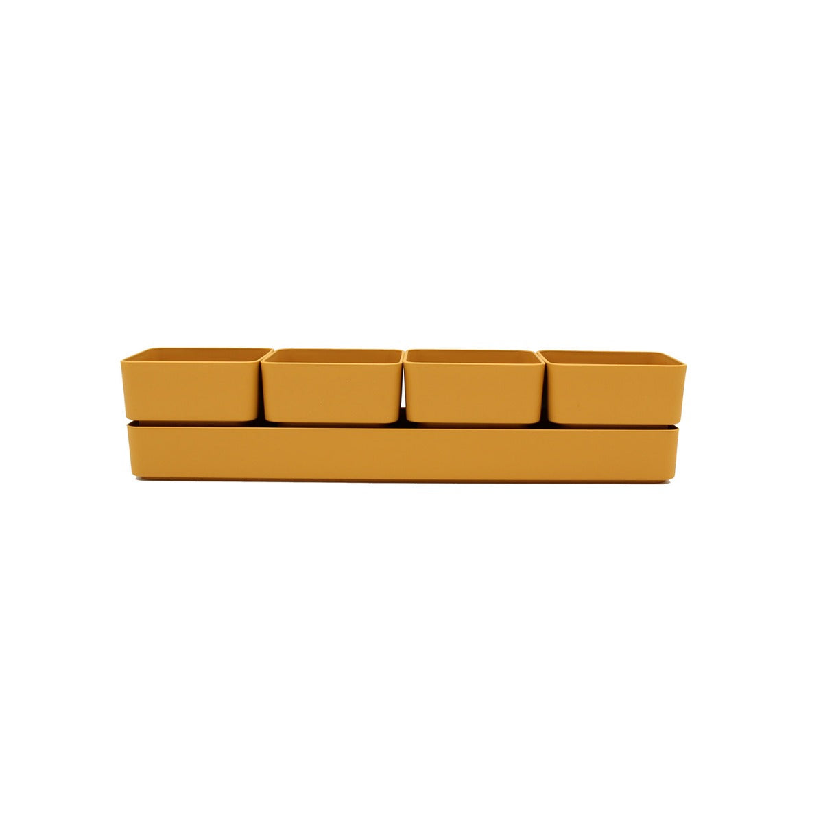 Set cassetta sierra Curry 38 | Vasi di design in plastica colorata TERAPLAST - 08769038-308