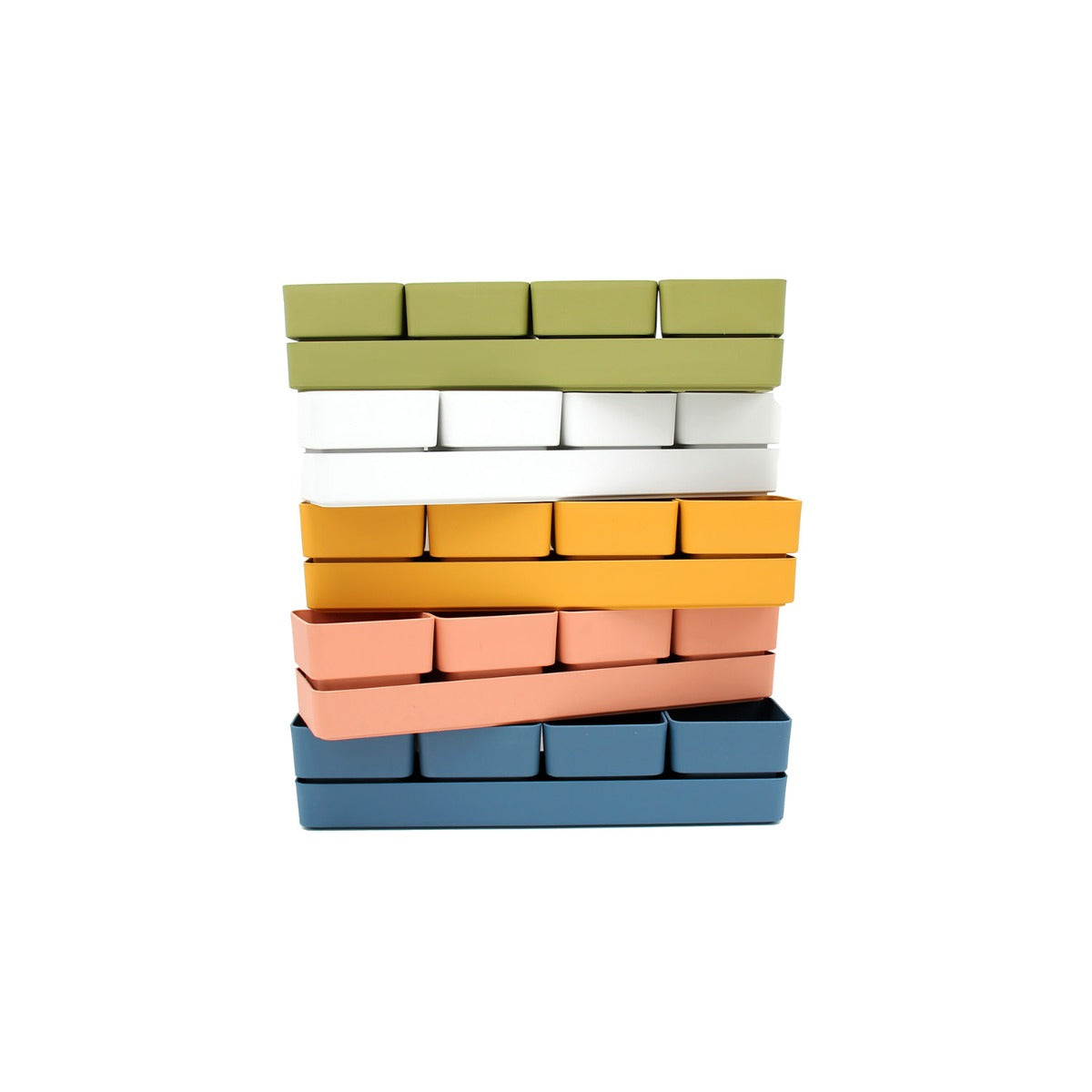 Set cassetta sierra 48 | Vasi di design in plastica colorata TERAPLAST - CONFIG0322