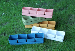 Set cassetta sierra 48 | Vasi di design in plastica colorata TERAPLAST - CONFIG0322
