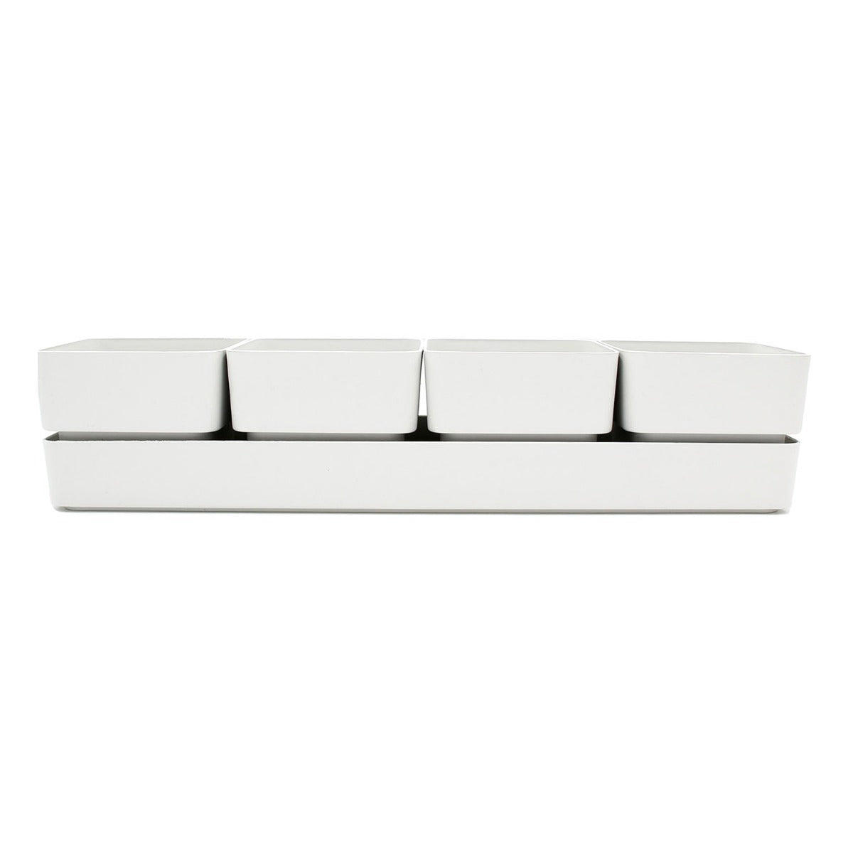 Set cassetta sierra Bianco 48 | Vasi di design in plastica colorata TERAPLAST - 08769048-311