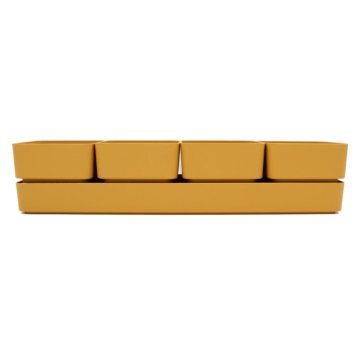 Set cassetta sierra Curry 48 | Vasi di design in plastica colorata TERAPLAST - 08769048-308
