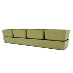 Set cassetta sierra Verde 48 | Vasi di design in plastica colorata TERAPLAST - 08769048-313