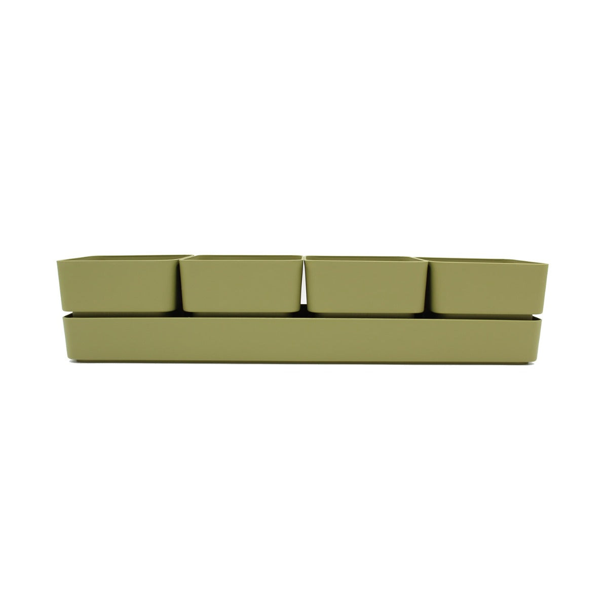Set cassetta sierra Verde 48 | Vasi di design in plastica colorata TERAPLAST - 08769048-313