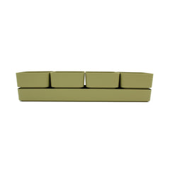 Set cassetta sierra Verde 48 | Vasi di design in plastica colorata TERAPLAST - 08769048-313