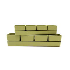 Set cassetta sierra Verde 48 | Vasi di design in plastica colorata TERAPLAST - 08769048-313