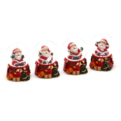 Sfera Acqua Babbo Natale con Doni  H6,5 - 685214