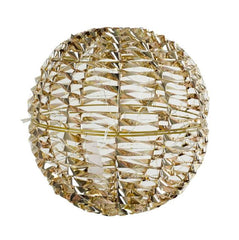 Sfera Luminosa in Metallo Oro Ø30 CM con 300 Micro LED | Decorazione Luminosa da Interno e Esterno