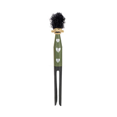 Soldatino Natalizio in Metallo Verde con Molletta per Albero di Natale - 1224631-verde
