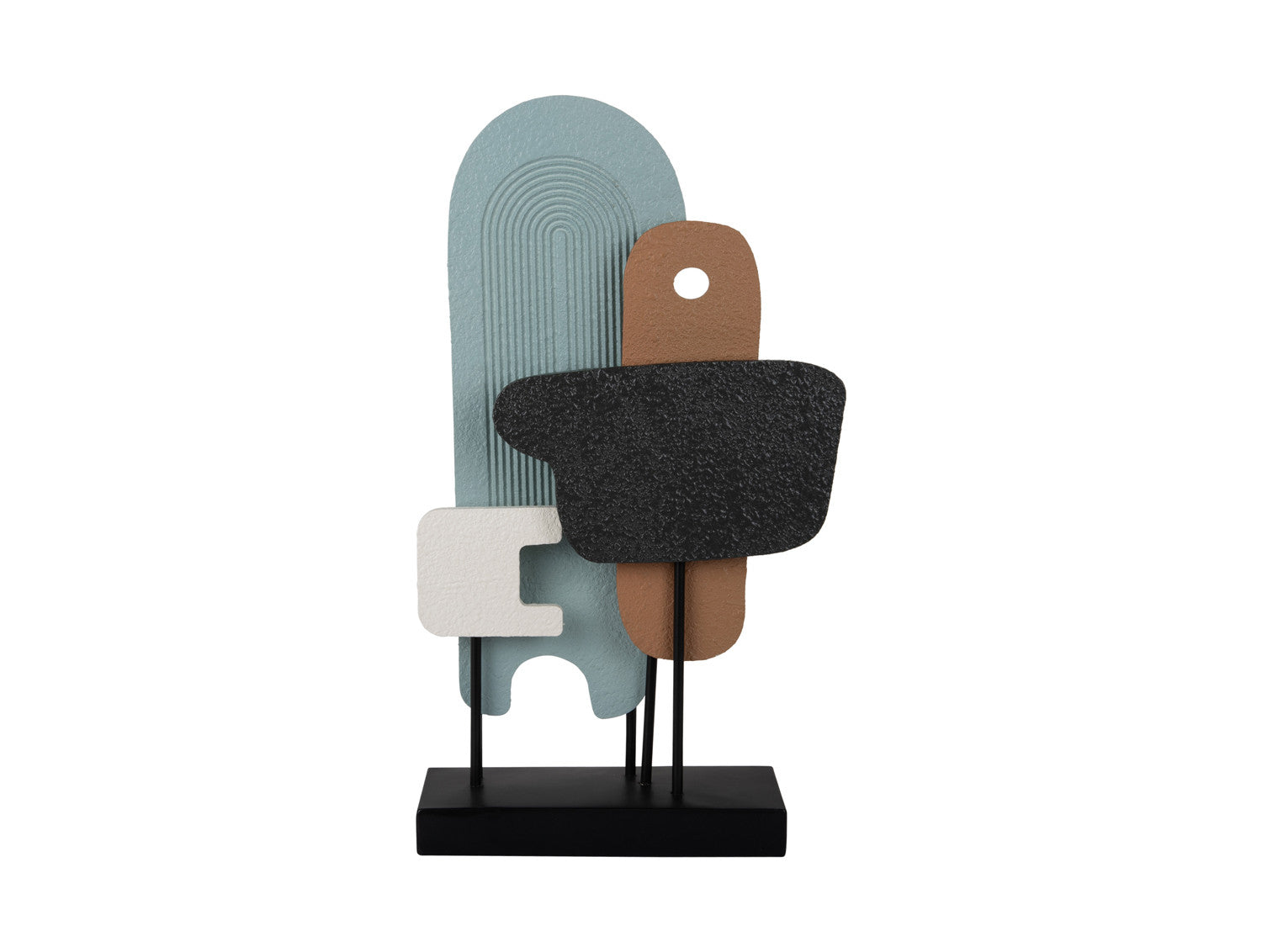 Oggetto Decorativo Arte Astratta H49 CM &ndash; Present Time | Scultura Moderna per Interni di Carattere - PT4278MC