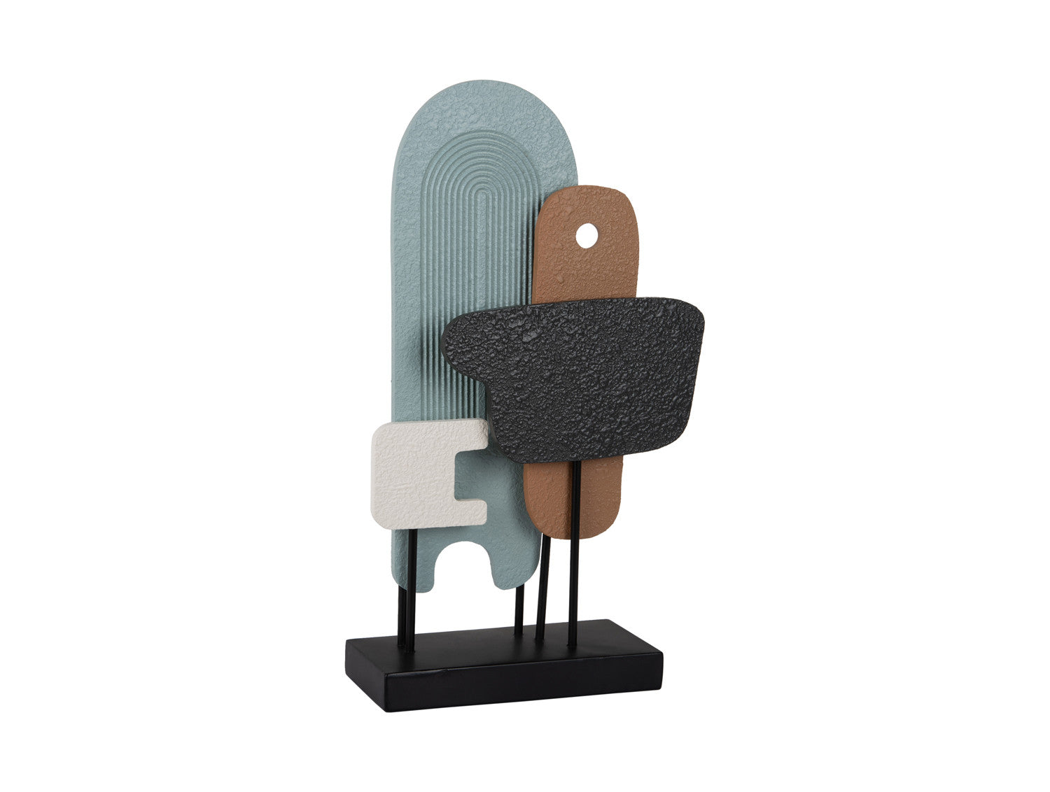 Oggetto Decorativo Arte Astratta H49 CM &ndash; Present Time | Scultura Moderna per Interni di Carattere - PT4278MC