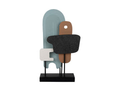 Oggetto Decorativo Arte Astratta H49 CM &ndash; Present Time | Scultura Moderna per Interni di Carattere - PT4278MC