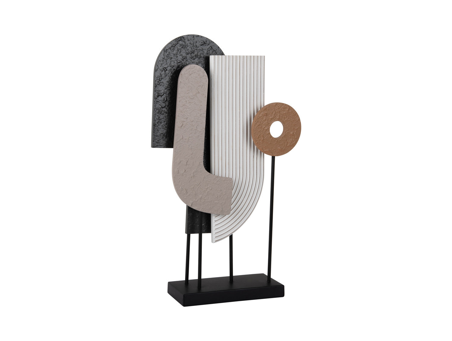 Oggetto Decorativo Arte Astratta H53,50 CM &ndash; Present Time | Scultura Moderna per Interni di Carattere - PT4281MC