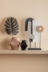 Oggetto Decorativo Arte Astratta H53,50 CM &ndash; Present Time | Scultura Moderna per Interni di Carattere - PT4281MC