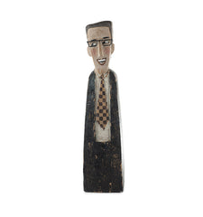 Statuetta in poliresina uomo con occhiali : Statuette divertenti raffiguranti persone - 2201398