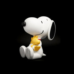 Statuetta In Poliresina Snoopy &amp; Woodstock White H12 Cm &ndash; Decorazione Peanuts - SNOO121205