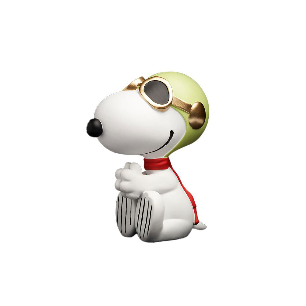 Statuetta In Poliresina Snoopy Aviator Blogo Design H12 Cm ?&ndash; Decorazione Peanuts - SNOO121207