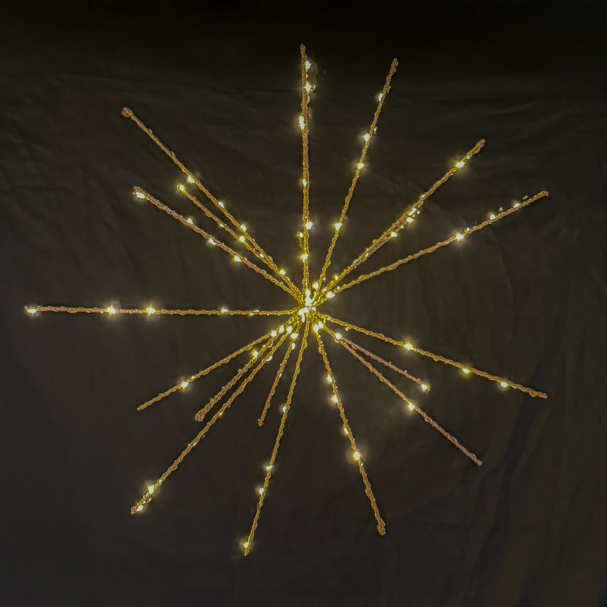 Stella Luminosa 3D 70 LED Ø30 CM | Decoro Luminoso da appendere