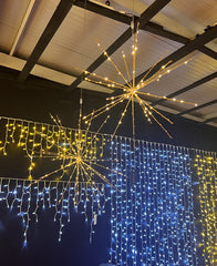 Stella Luminosa 3D 70 LED Ø30 CM | Decoro Luminoso da appendere