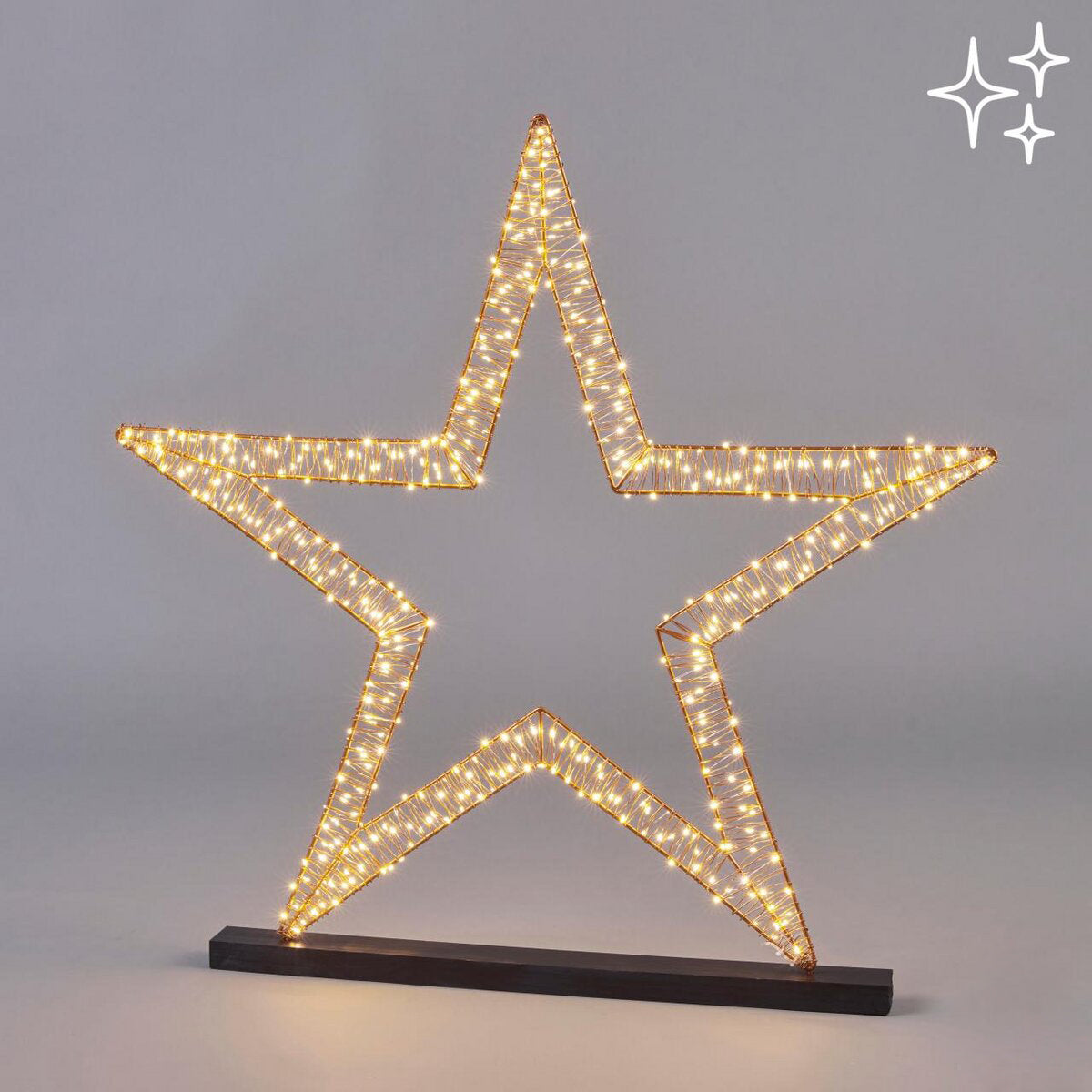 Stella Microled Flat con Base D90 X 480 LED | Decori luminosi natalizi da appoggio EDG - 685795