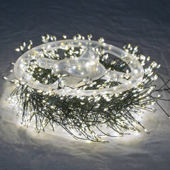 Stringa luminosa Cluster 10 m con 1000 LED bianco naturale IP44