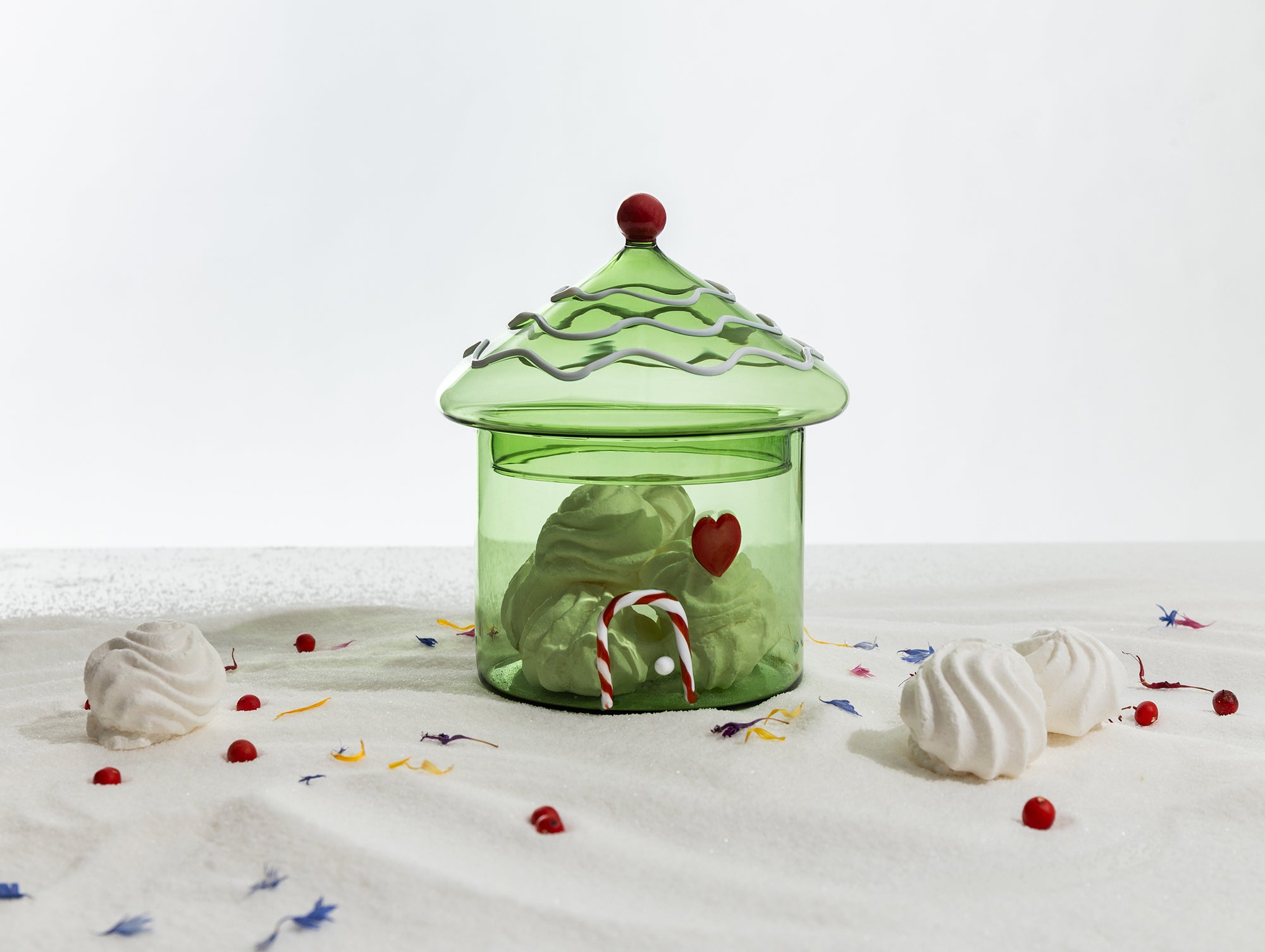 Scatola Casetta Verde Sweet & Candy in vetro Ichendorf Milano lifestyle