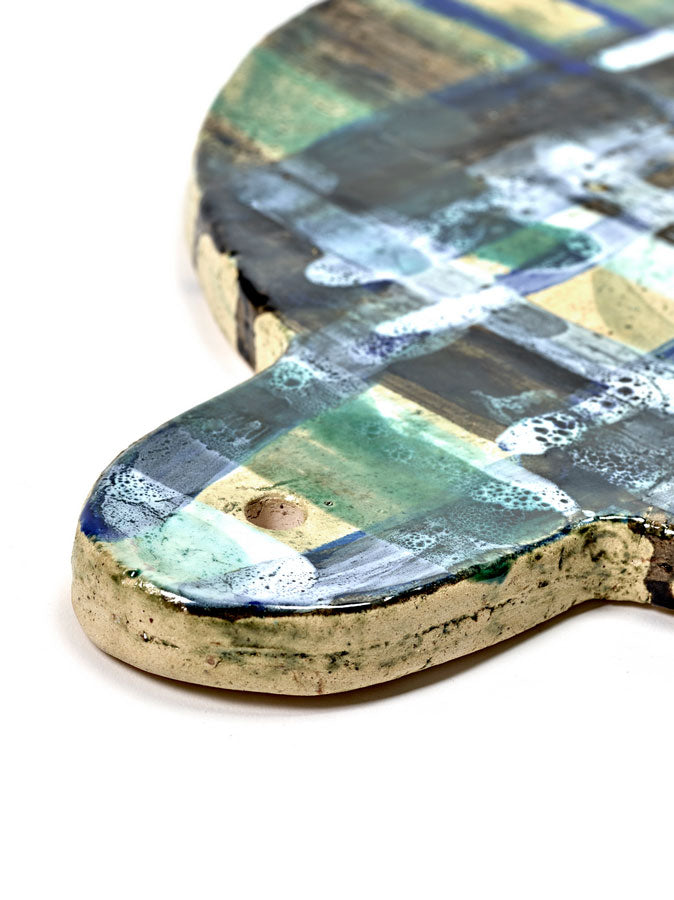 Vassoio Patagonia | Vassoio in ceramica realizzato a mano designer Bela Silva by Serax - B2618010
