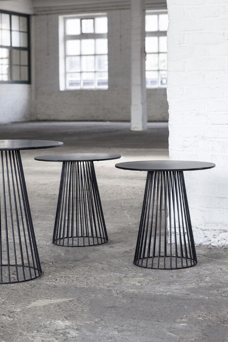 Tavolo Bistrot in ferro Nero | Tavoli design Antonino Sciortino - CONFIG0084