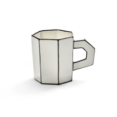 Set 2Pz. Tazza da Tè in Porcellana Bianco/Nero – Collezione Carte Blanche - Annebet Philips Per Serax