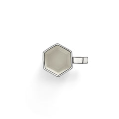 Set 2Pz. Tazzina da Caffè Lungo in Porcellana Bianco/Nero – Collezione Carte Blanche - Annebet Philips Per Serax