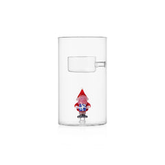 Tealight Christmas Tales Ichendorf Milano con Babbo Natale e regalo azzurro