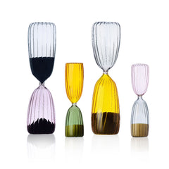 TIMES Clessidra 15 Minuti Grigio/Rosa | Clessidra in Vetro Borisilicato Ichendorf Milano - 09367182