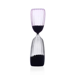 TIMES Clessidra 15 Minuti Grigio/Rosa | Clessidra in Vetro Borisilicato Ichendorf Milano - 09367182